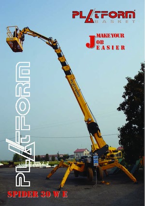 Plataformas telescópicas de orugas Platform Basket SPIDER 30 WE