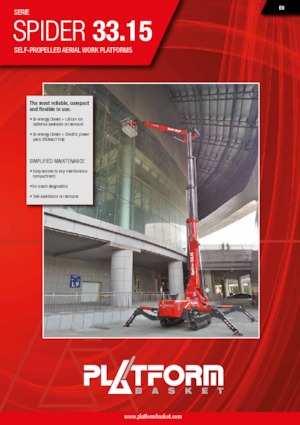 Plataformas articuladas de orugas Platform Basket SPIDER 33.15