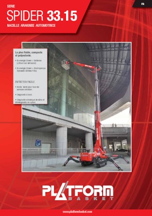 Plataformas articuladas de orugas Platform Basket SPIDER 33.15
