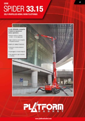 Plataformas articuladas de orugas Platform Basket SPIDER 33.15