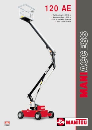 Plataformas articuladas de ruedas Manitou 120 AE