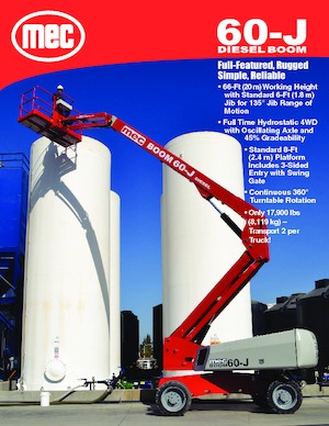 Plataformas telescópicas de ruedas MEC 60-J