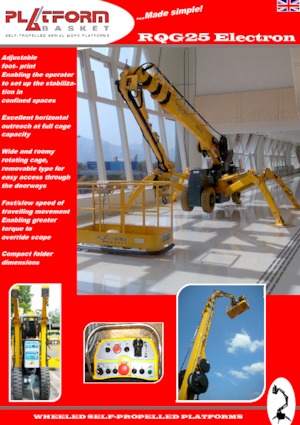 Plataformas articuladas de ruedas Platform Basket SPIDER 25 WE