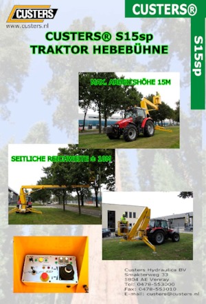 Plataformas articuladas de ruedas Custers Traktor S12SP
