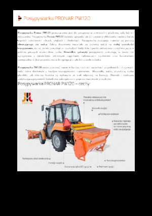 Dispositivos de dispersión adaptables Pronar PW 120