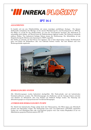 Plataformas telescópicas sobre camión Inreka IPT 16-1