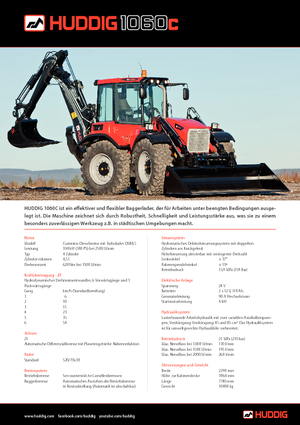 Retrocargadoras Huddig 1060 C