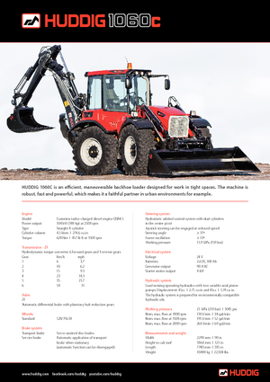 Retrocargadoras Huddig 1060 C