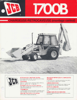 Retrocargadoras JCB 1700 B