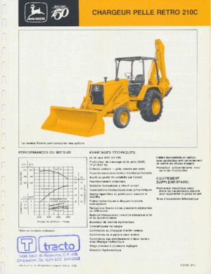 Retrocargadoras John Deere Construction 210 C