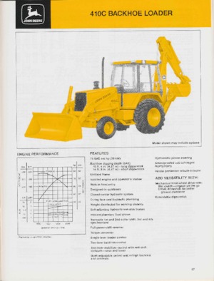Retrocargadoras John Deere Construction 410 C