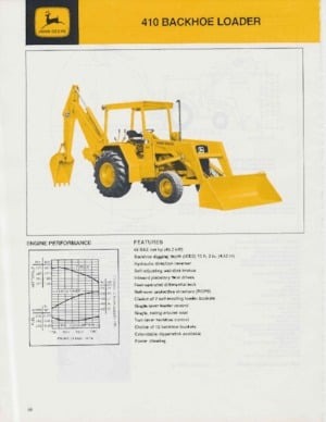 Retrocargadoras John Deere Construction 410