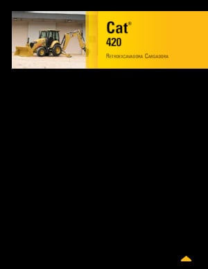 Retrocargadoras Caterpillar 420