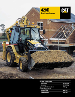 Retrocargadoras Caterpillar 428 D 4x4