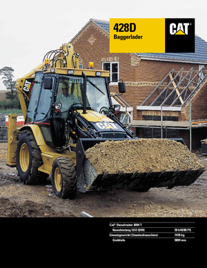 Retrocargadoras Caterpillar 428 D 4x4