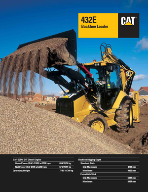 Retrocargadoras Caterpillar 432E 4x4