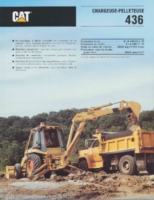 Retrocargadoras Caterpillar 436