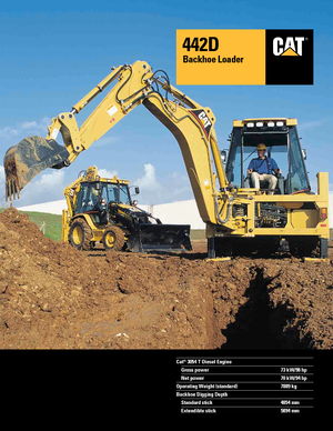 Retrocargadoras Caterpillar 442 D 4x4