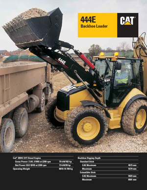 Retrocargadoras Caterpillar 444E 4x4