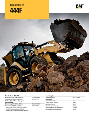 Retrocargadoras Caterpillar 444F2