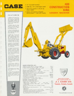 Retrocargadoras Case 480
