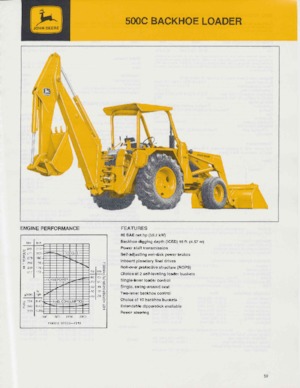 Retrocargadoras John Deere Construction 500 C
