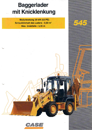 Retrocargadoras Case 545