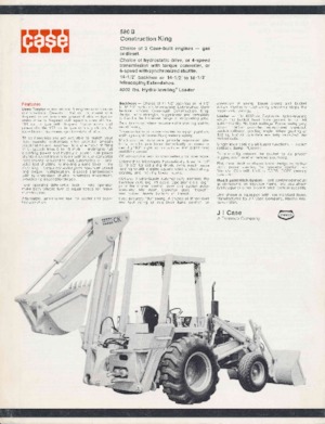 Retrocargadoras Case 580 B 