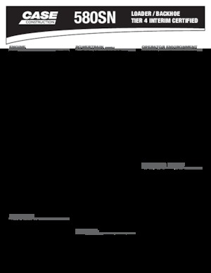 Retrocargadoras Case 580 SN