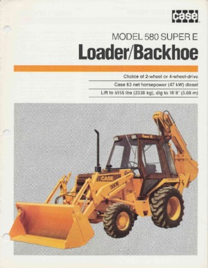 Retrocargadoras Case 580 Super E 