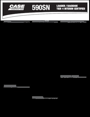 Retrocargadoras Case 590 SN