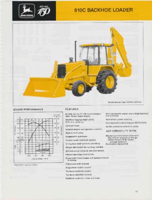 Retrocargadoras John Deere Construction 610 C