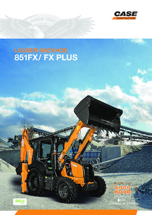 Retrocargadoras Case 851FX+