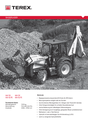 Retrocargadoras Terex 880 elite