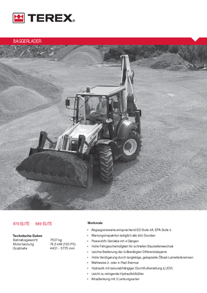 Retrocargadoras Terex 980 elite