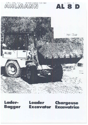 Retrocargadoras Ahlmann AL 8 D