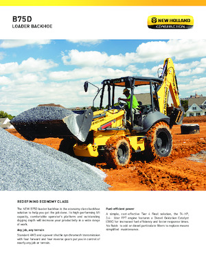 Retrocargadoras New Holland B75D