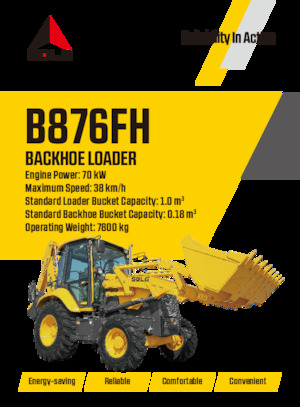 Retrocargadoras SDLG B876FH