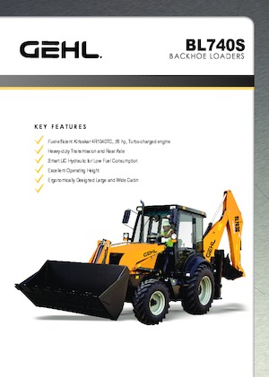 Retrocargadoras Gehl BL 740S