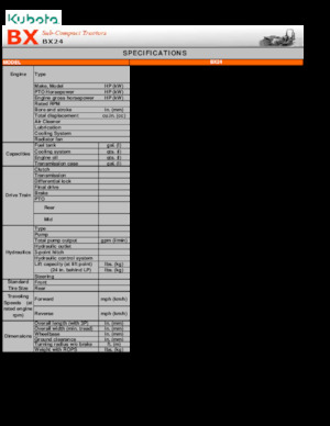 Retrocargadoras Kubota BX 24