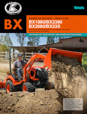 Retrocargadoras Kubota BX23S