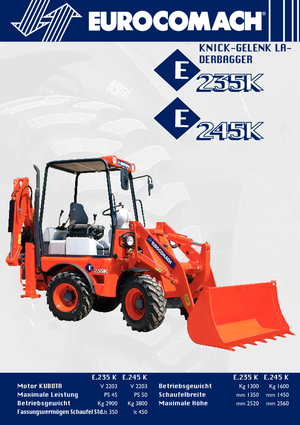 Retrocargadoras Eurocomach E 235 K