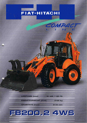 Retrocargadoras Fiat-Hitachi FB 200 4WS