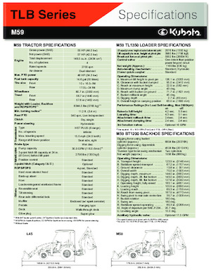 Retrocargadoras Kubota M 59