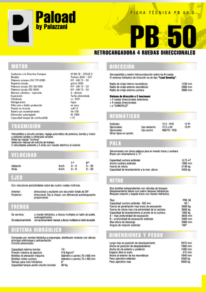Retrocargadoras Palazzani PB 50