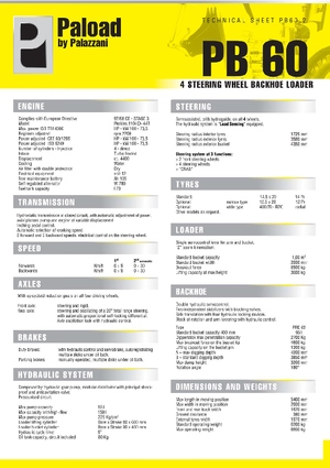 Retrocargadoras Palazzani PB 60
