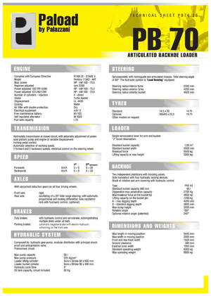 Retrocargadoras Palazzani PB 70.2