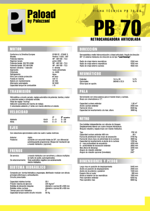 Retrocargadoras Palazzani PB 70