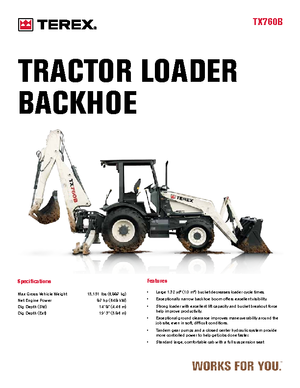 Retrocargadoras Terex TX 760 B