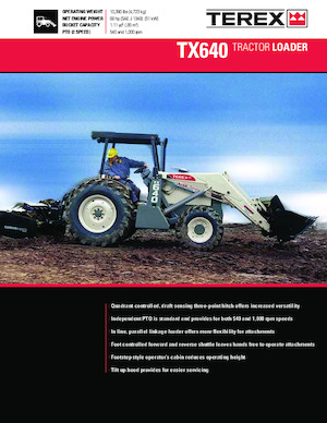 Retrocargadoras Terex TX640
